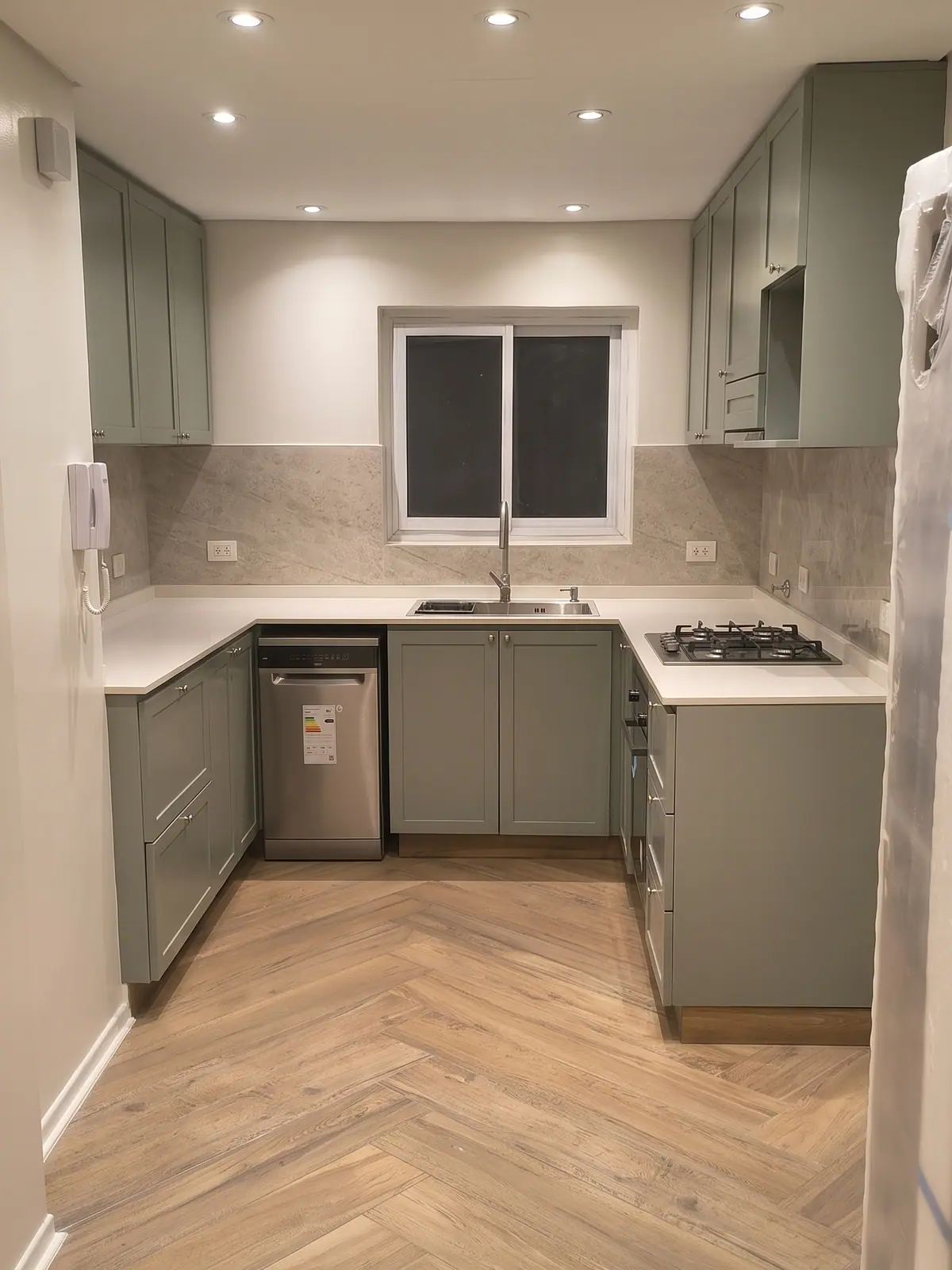 Cocina terminada en Santa Fe, después de la remodelación